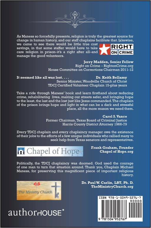 How We Saved Texas Prison Chaplaincy 2011 - back